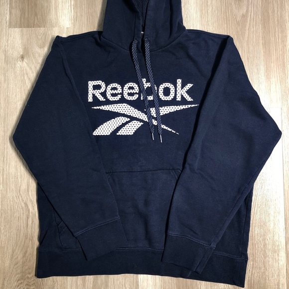 Reebok Navy blue hoodie size medium - Picture 2 of 2